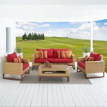 Milea™ 4pc Seating Set - Sunset Red