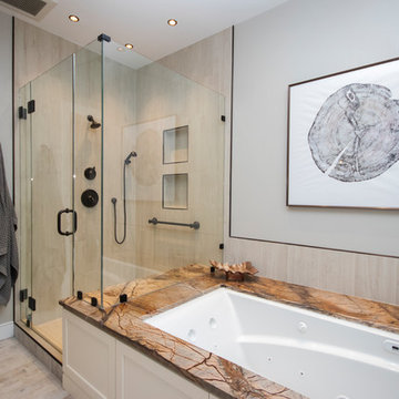 Rustic Master Bathroom Suite Remodel