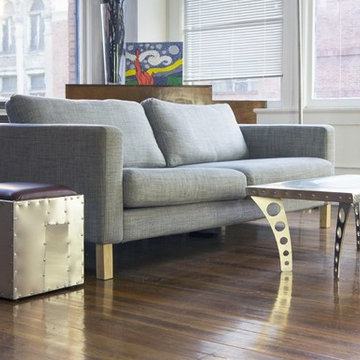 Aeromen Ottoman | Aluminum