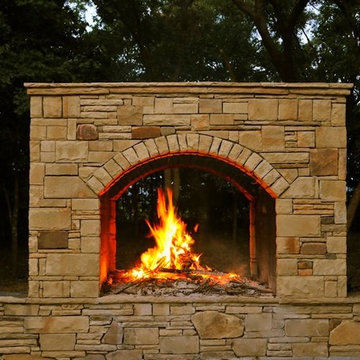Outdoor Fireplace in McKinney Texas