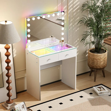 Hollywood Vanity Mirrors & Dressing Tables