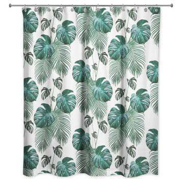 Palm Pattern 5 71x74 Shower Curtain