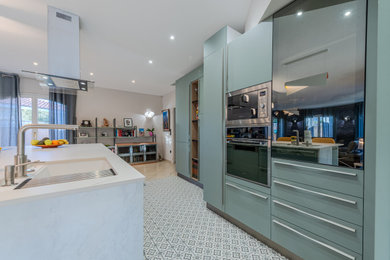Inspiration pour une cuisine design.