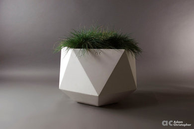 Femkant Flower Pot in White