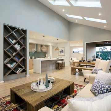 Sorrento, rope pendant lights to Kitchen island bench