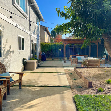 Backyard Remodel (Granite, Mulch, Outdoor Lighting, Grass, Turf, Shrubs)