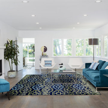 Aileen Area Rug in Green and Navy