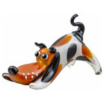 Dale Tiffany - Dale Tiffany AS20347 Zainy Dog Sculpture, 6.25"x9.75"W - Mans best friend is the subject of this delightfulZainy Dog Sculpture- Handcrafted Art Glas *UL Approved: YES Energy Star Qualified: n/a ADA Certified: n/a  *Number of Lights:   *Bulb Included:No *Bulb Type:No *Finish Type:Handcrafted Art Glass