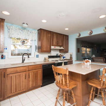 Traditional Kitchen Update Done in Hickory