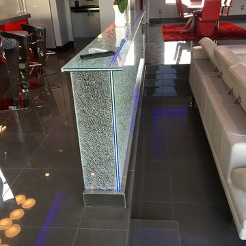 Glass countertops