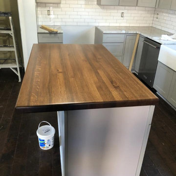Butcher block counter top