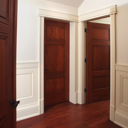 Custom 3 Panel Mahogany Interior Doors - Interior Doors