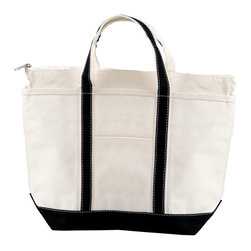 Nwt Black Medium Heavy Duty Cotton Canvas Bag Boat Tote Bag - Storage And Organization