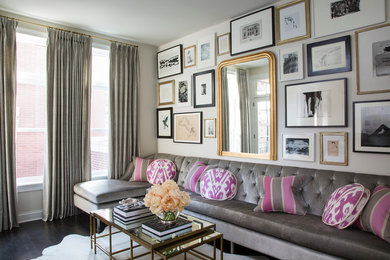 Living room - transitional living room idea in Chicago
