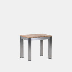Wintons Teak Tandem SS stool - Outdoor Dining Chairs