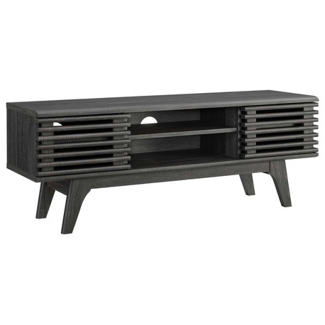 Render 46" Media Console TV Stand, Charcoal