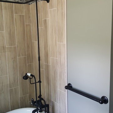 Natural Stone/Wood Custom Bathroom