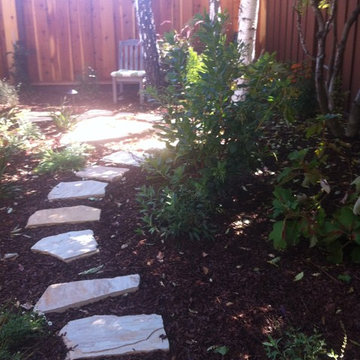 Private garden from Lawn Reduction