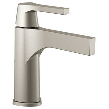 Delta Zura Single Handle Bathroom Faucet, Stainless, 574-SSMPU-DST
