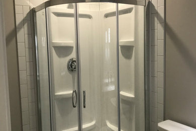 Bathroom - contemporary bathroom idea in Edmonton