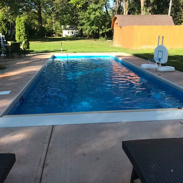 Pool Remodel with Retractable Pool Cover