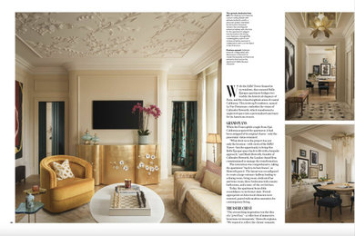 Design ideas for a contemporary living room in London.