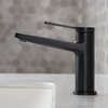 KRAUS Single Handle Bathroom Faucet, Matte Black and Pop Up Drain