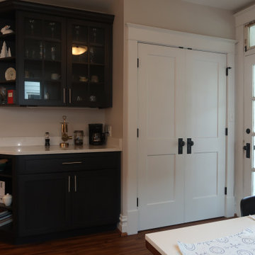 COFFEE BAR AREA ON LEFT PANTRY AND COAT CLOSET ON LEFT