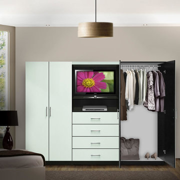 Aventa Wardrobe TV Cabinet - Double Door Wardrobe Cabinets for TV