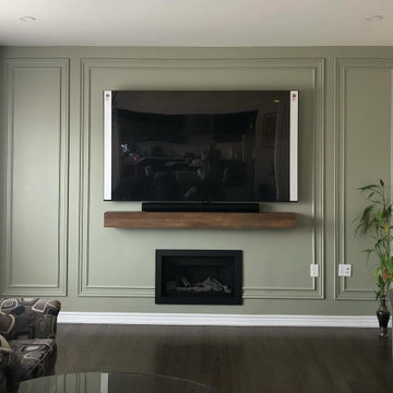 Jungle camouflage- 3 section wainscoting