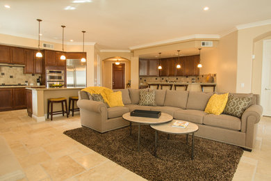 Living room - transitional living room idea in Los Angeles