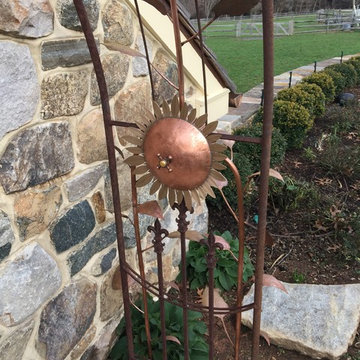 Exterior Pool Shower - Sunflower Motif