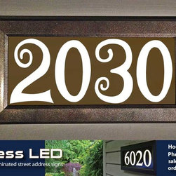 Address LED - illuminated house numbers - House Numbers