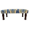 Eclectic Chic Vesta Handmade Kilim upholstered Settee
