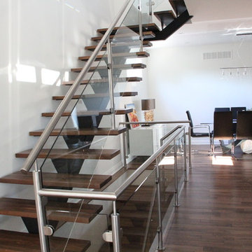 Walnut Flooring and staircase.