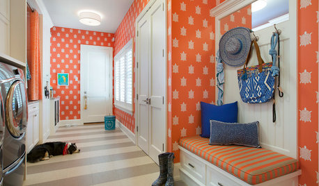 Room of the Day: Bright and Cheerful Mudroom Keeps Things Tidy