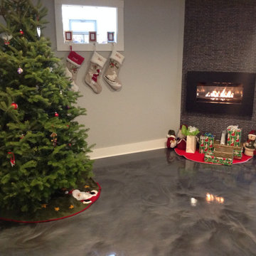 Reflective Metallic Floors