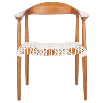 Safavieh Juneau Accent Chair, Natural/White