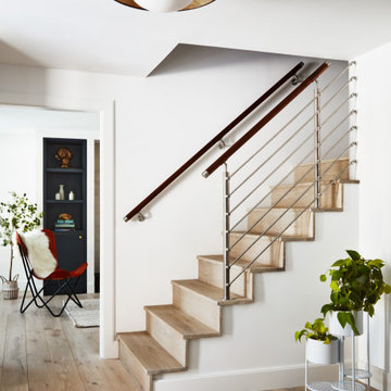 Modern stair at entry