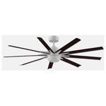 Fanimation Fans - Fanimation Fans FPD8152MWW-72DWAW Odyn Custom 9 Blade Ceiling Fan with Handheld - 1 Year WarrantyOdyn Custom 9 Blade  Matte White *UL: Suitable for wet locations Energy Star Qualified: YES ADA Certified: n/a  *Number of Lights: 1-*Wattage:18w LED bulb(s) *Bulb Included:Yes *Bulb Type:LED *Finish Type:Matte White