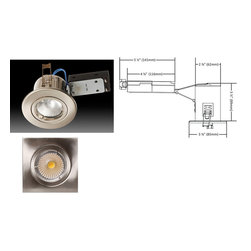 3.5" LED Recessed Light- Only 3.5" Deep - Recessed Lighting Kits