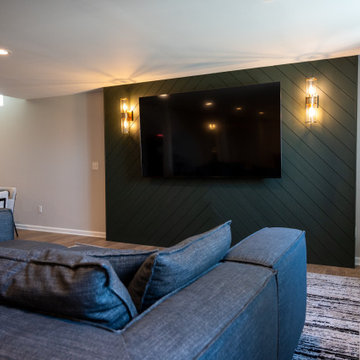 Finished Basement with Jam Room, Bar and Gym in Oakland, MI