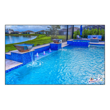 (Price-Garczynski) ESTERO, FL Superior Pools Custom Luxury Swimming Pool/Spa.