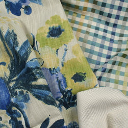 Blue, Green, and Neutral Inspiration - Fabric