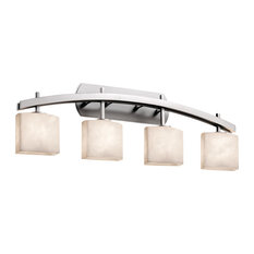 Clouds Archway 4-Light Bath Bar, Rectangle, Clouds Shade