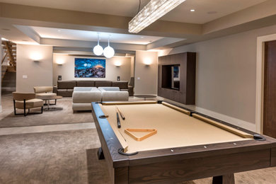 Example of a basement design in Chicago