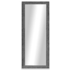 MirrorChic Tuxedo 60 in. x 42 in. Mirror Frame Kit in Walnut