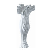 Maggie Floral Top Vase, Large, White