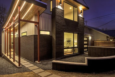 Inspiration for a modern exterior home remodel in Austin