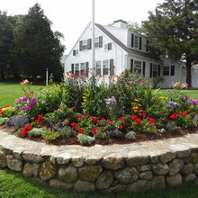 Blue and purple perennial garden